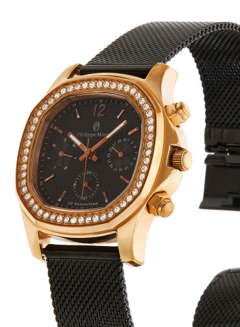 Women's Stainless Steel Analog Wrist Watch LS1152QRBB