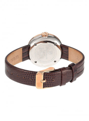 Women's Leather Analog Watch LS1156ROO