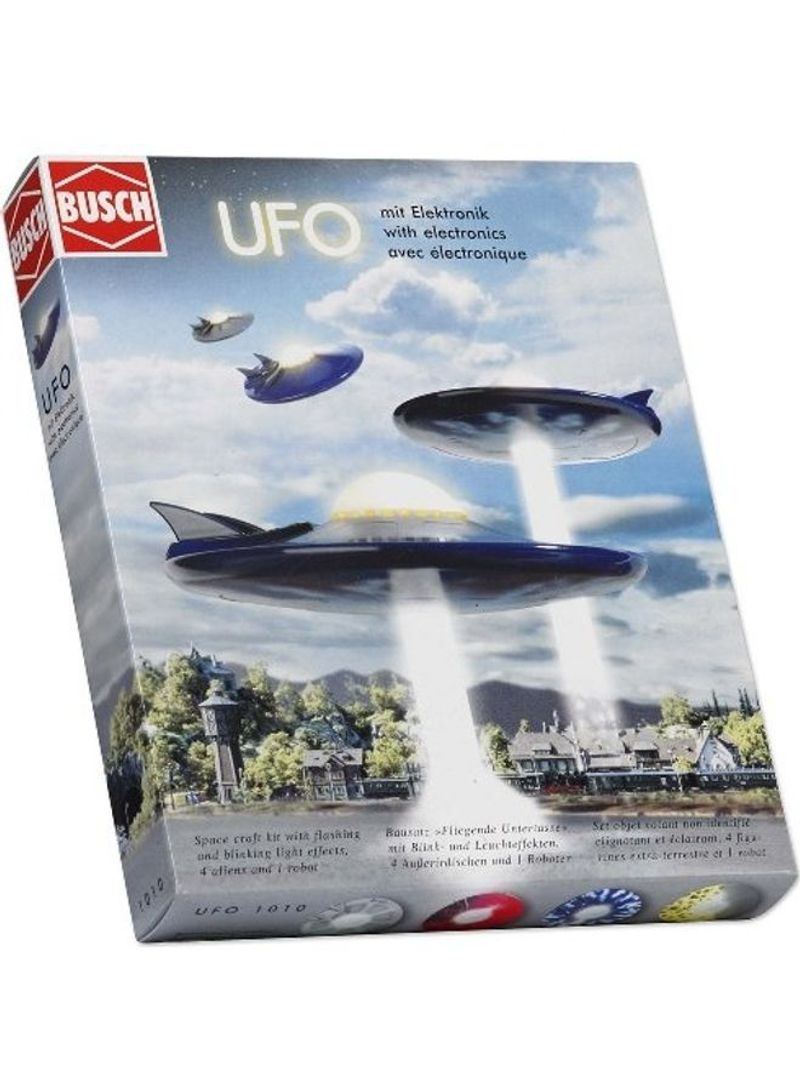 Ufo Flying Saucer With Figs HO Scale Scenery Model
