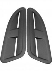 2-Piece Bonnet Air Vent Nozzle Grill Frosted for BMW