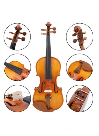 4/4 Spruce Flame Maple Veneer Violin Fiddle