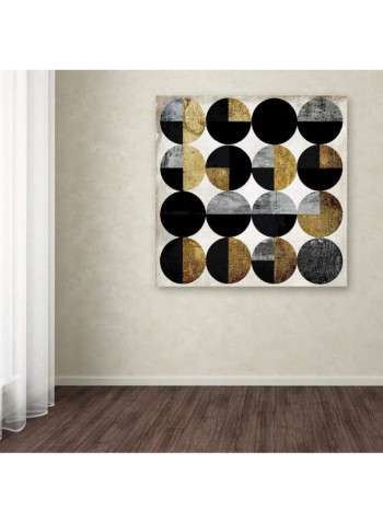 Conversation Canvas Wall Art Multicolour 18 x 18inch