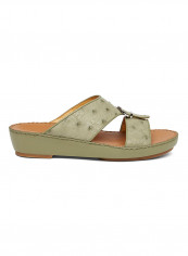 Textured Arabic Sandal Green