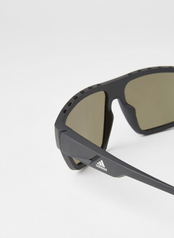 Men's Rectangular Frame Sporty Sunglasses