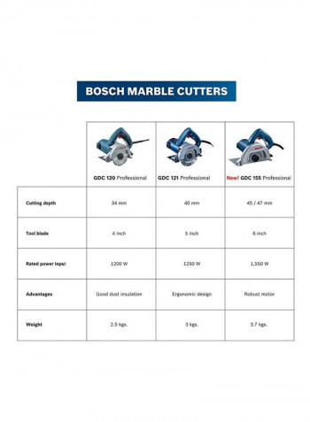 Professional Marble Cutter Saw Blue/Black/Silver