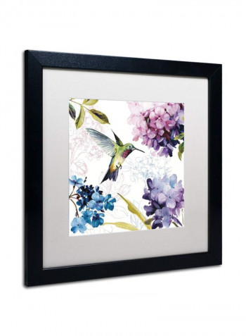 Spring Bloom Copy Framed Wall Art White/Pink 11 x 14inch