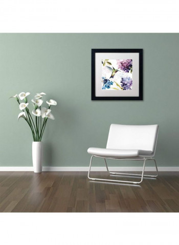 Spring Bloom Copy Framed Wall Art White/Pink 11 x 14inch