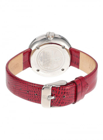 Women's Leather Analog Watch LS1156WWR