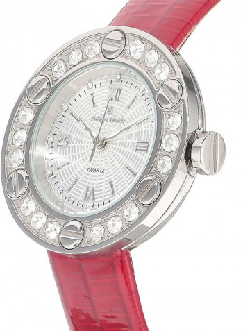 Women's Leather Analog Watch LS1156WWR