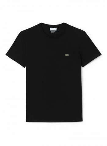 Crew Neck T-shirt Black/Green/White