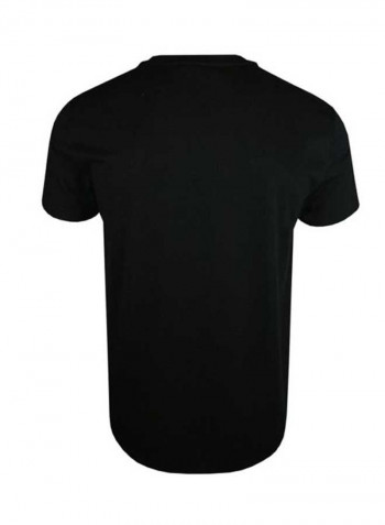 Crew Neck T-shirt Black/Green/White