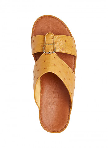 Textured Arabic Sandal Beige