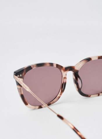 Women's Full Rim Acetate Tea Cup Sunglasses - Lens Size: 52 mm