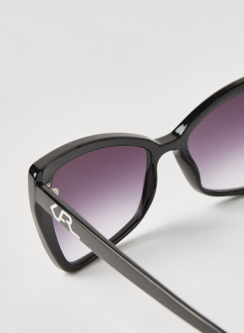 Women's Full Rim Injected Butterfly Sunglasses - Lens Size: 55 mm