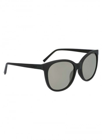 Women's Full Rim Injected Round Sunglasses - Lens Size: 55 mm