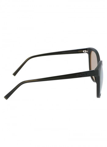 Women's Full Rim Injected Round Sunglasses - Lens Size: 55 mm