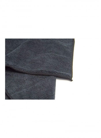10-Piece Microfiber Hair Drying Towel Set Black