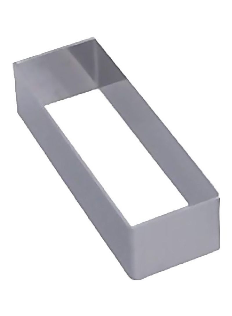 Rectangular Pastry Ring Silver 1.9x1.3x1inch