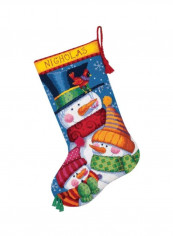 14-Piece Printed Stocking Blue/White/Red