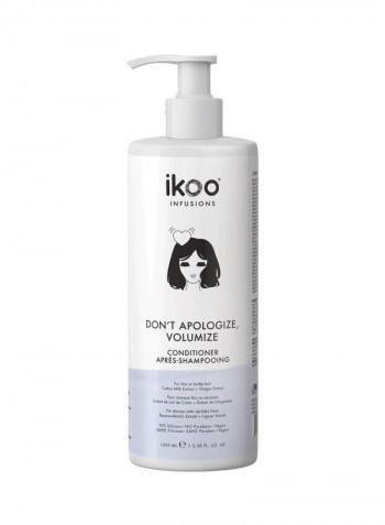Don't Apologize Volumizing Conditioner With Coconut Milk Extracts 1000ml