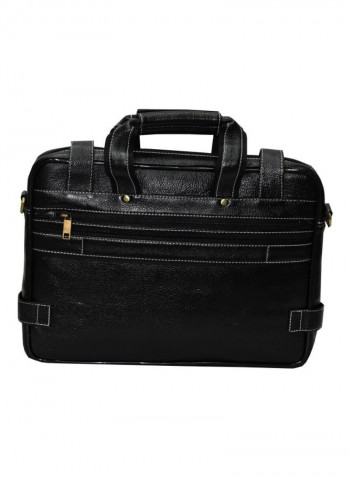Leather Bag Fits 15.6 Inches Laptop Black