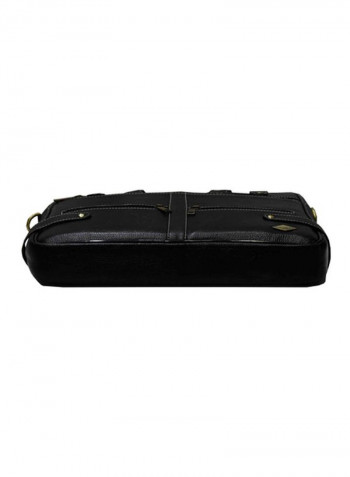 Leather Bag Fits 15.6 Inches Laptop Black