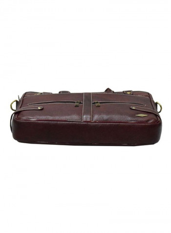 Leather Bag Fits 15.6 Inches Laptop Brown