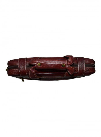 Leather Bag Fits 15.6 Inches Laptop Brown