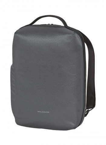 Waterproof Backpack For 15-Inch Laptop 35x27x9.5cm Grey/Black