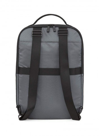 Waterproof Backpack For 15-Inch Laptop 35x27x9.5cm Grey/Black