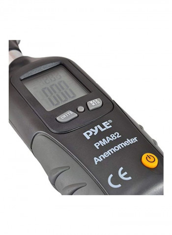 Digital Anemometer And Thermometer Black