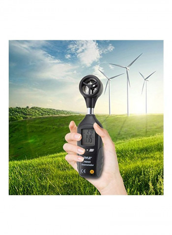 Digital Anemometer And Thermometer Black