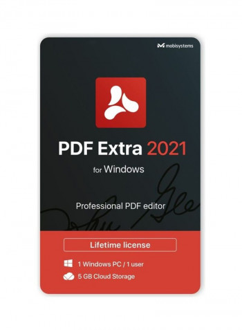 PDF Extra 2021 - Professional PDF Editor For Windows Black/Red