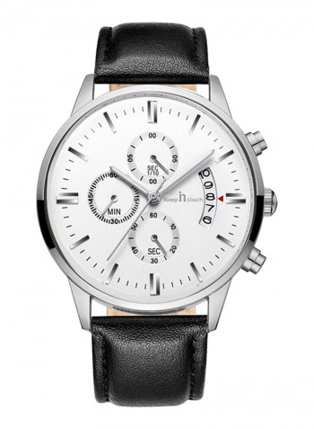 Men's Big Dial Brief Style Multi-functional Waterproof Trendy Quartz Watch NNSB03701778