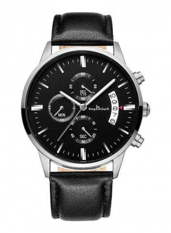 Men's Big Dial Brief Style Multi-functional Waterproof Trendy Quartz Watch NNSB03701779