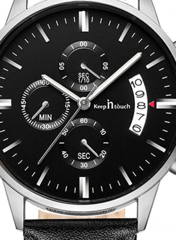 Men's Big Dial Brief Style Multi-functional Waterproof Trendy Quartz Watch NNSB03701779