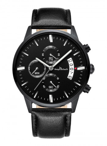 Men's Chronograph Quartz Waterproof Round Watch 1777
