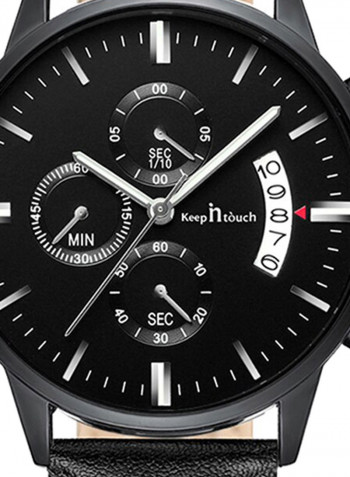 Men's Chronograph Quartz Waterproof Round Watch 1777