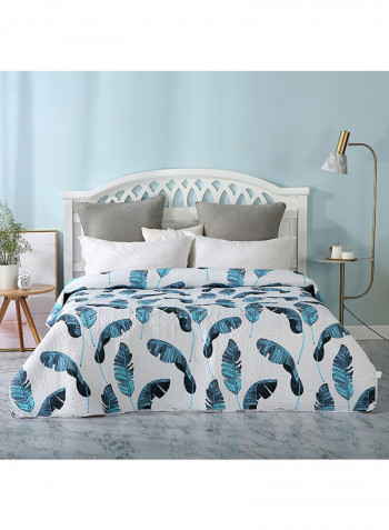 Cotton Simple Print Bedspread Cotton Multicolour 150x200centimeter