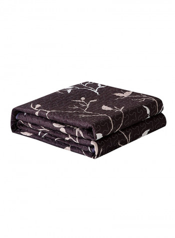 Modern Print Soft Blanket Cotton Brown 150x200centimeter
