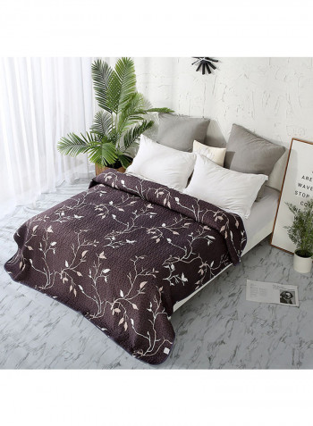 Modern Print Soft Blanket Cotton Brown 150x200centimeter