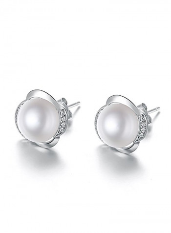 Ball 925 Sterling Silver Earrings