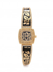 Women's 22K Gold Plated With Crystal Analog Watch 21872-1L