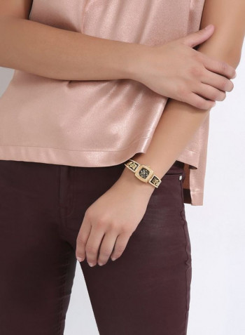 Women's 22K Gold Plated With Crystal Analog Watch 21872-1L