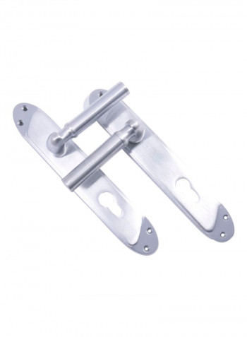 2-Piece Door Handle Silver