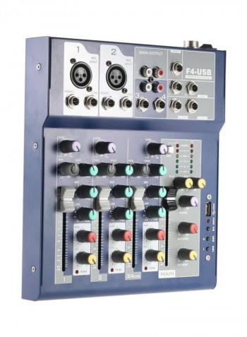 Professional Metal 4 Channel Live Mixing Console With Bulit-in Effect Processor Mic Input