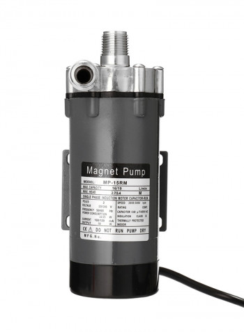 Stainless Steel Magnetic Drive Pump Grey/Black 26x14x15centimeter