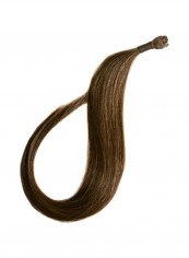 Flat Tip Pro Straight Hair Extension Light Chestnut Brown 16inch