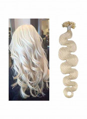 Wave U Tip Fusion Human Hair Extension Light Blonde 14inch
