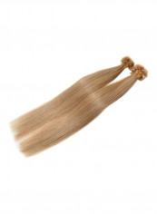 2-Piece U Tip Silky Straight Hair Extensions 27 Beige 24inch